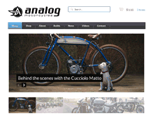 Tablet Screenshot of analogmotorcycles.com